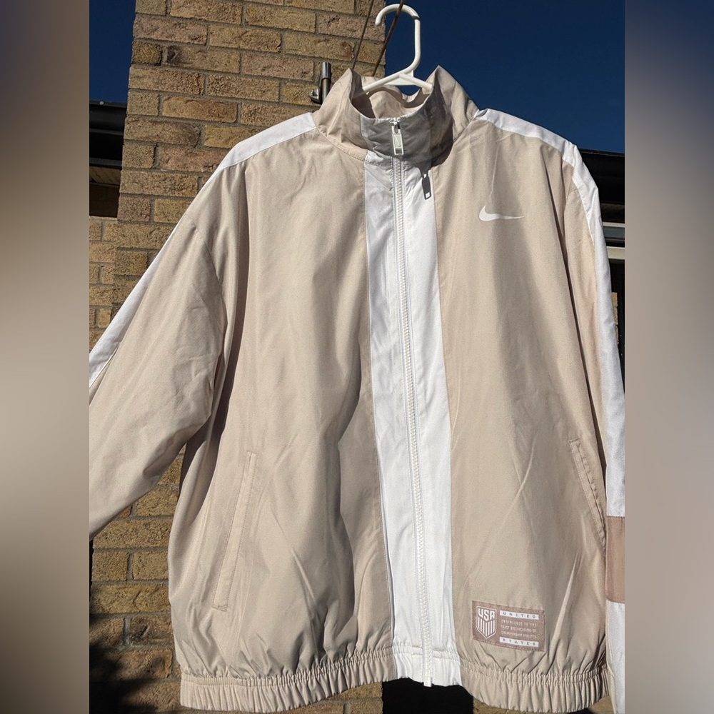 Nike Beige and White Jacket